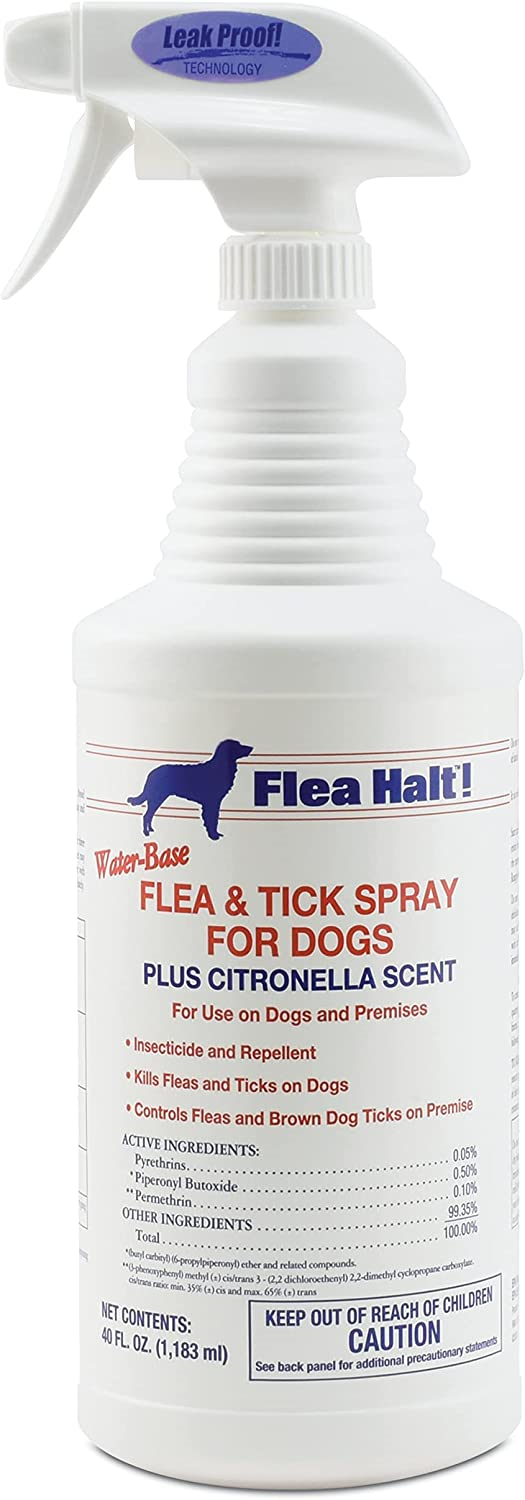 Flea Halt 100524397 32oz Spray Plus Citronella Scent for Dogs