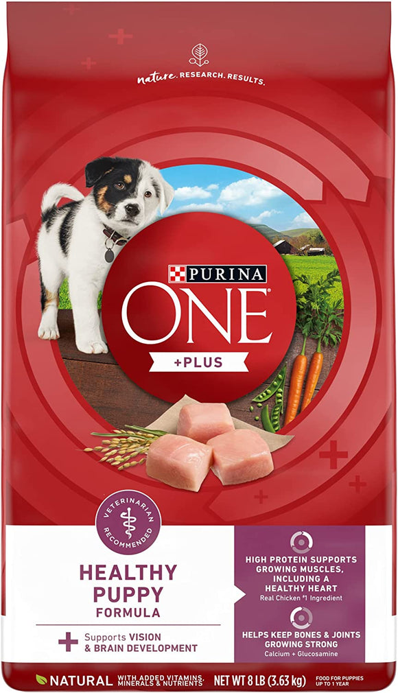 Purina ONE 1780057011 8lb Natural Chicken Healthy Puppy Formula Dry Dog Food
