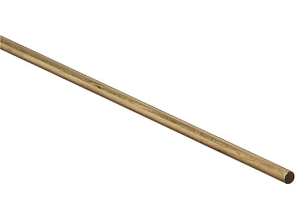 National Hardware 215228 1/8 in. x 36 in. Smooth Rod, Solid Brass