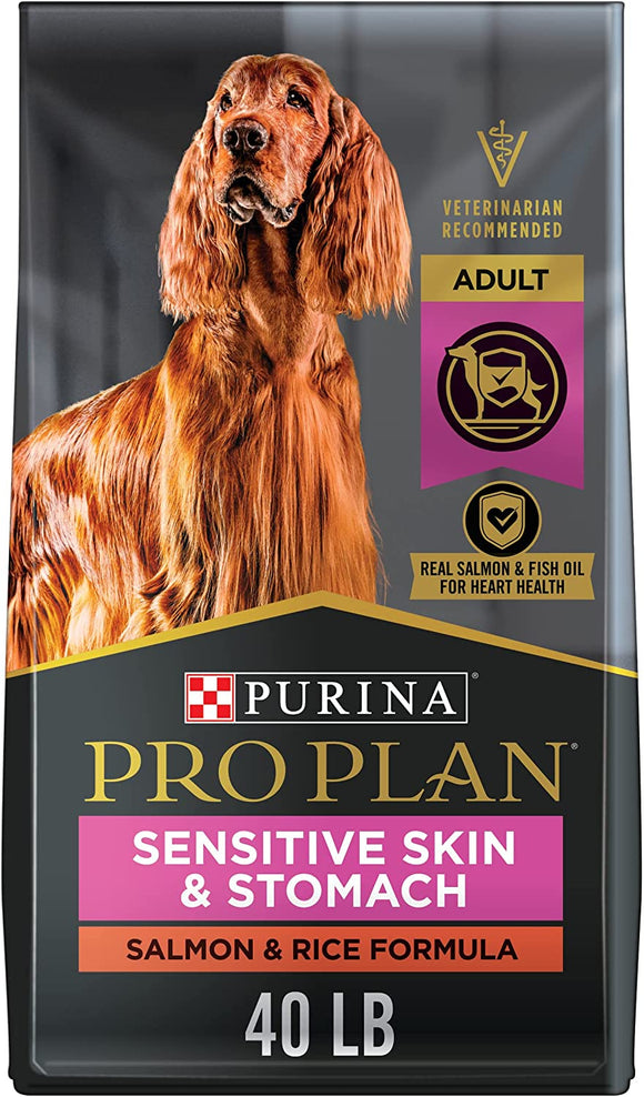 Purina Pro Plan Sensitive Skin and Stomach Dog Food Salmon and Rice  - 40 lb.