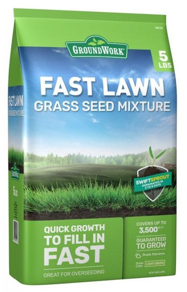 GroundWork 440AP0050UC-5  Fast Lawn Grass Seed Mixture 5lb