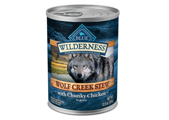 Blue Buffalo Wilderness Chicken Stew: Grain-Free Wet Dog Food, 12.5 oz. (1 Can)