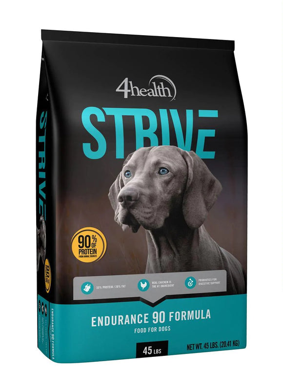 4health 9696 Strive Endurance 90 Formula Dry Dog Food - 45lb Bag