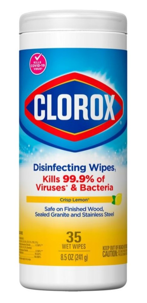 Clorox 1594 Disinfecting and Cleaning Wipes Lemon Scented 35 ct.