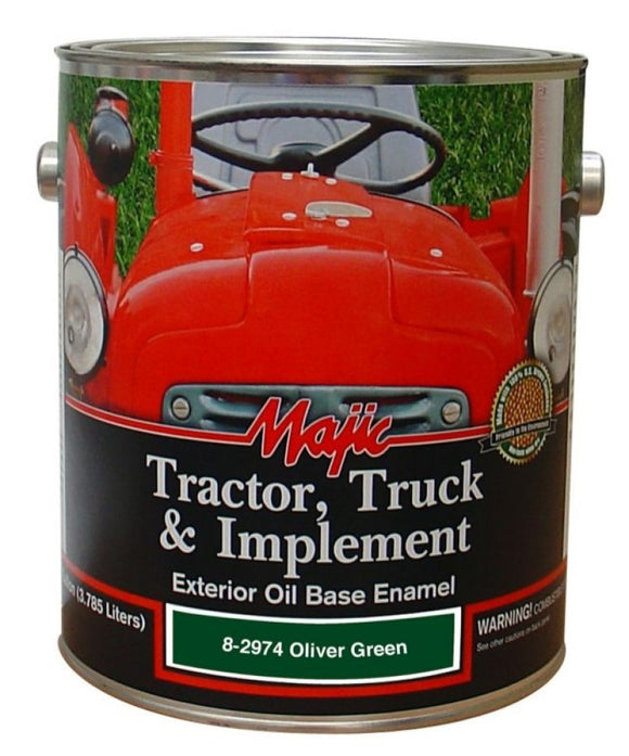 Majic 8-2974-1 Tractor Truck & Implement Enamel Paint Oliver Green 1 gal.
