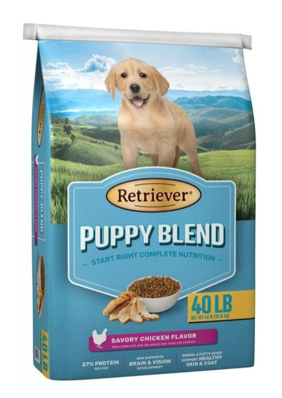 Retriever 11000008 Puppy Savory Chicken Blend Recipe Dry Dog Food 40 lb. Bag