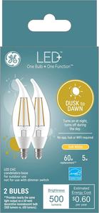 Savant 93121492 LED+  Decorative Light Bulbs 60 Watts Replacement White 2  Pack