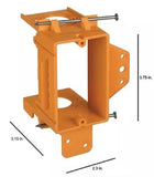 Carlon SC100A Low-Voltage Bracket 1-Gang Non-Metallic PVC Orange