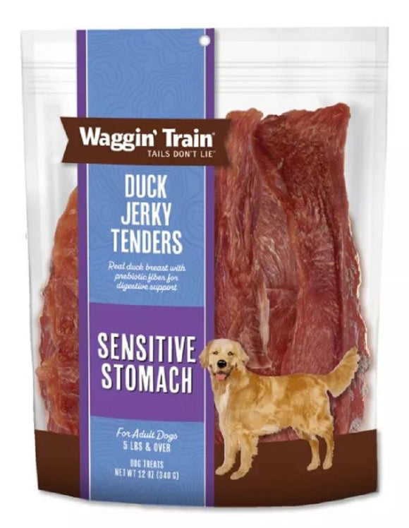 Waggin Train 20012921 Duck Jerky Dog Treats for Sensitive Stomach - 340 gms.