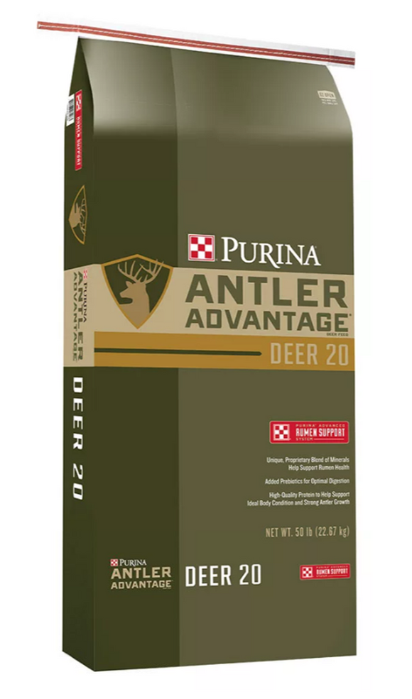 Purina 3005413-206 Deer Antler Advantage 20 ARS Deer Feed, 50 lb. Bag