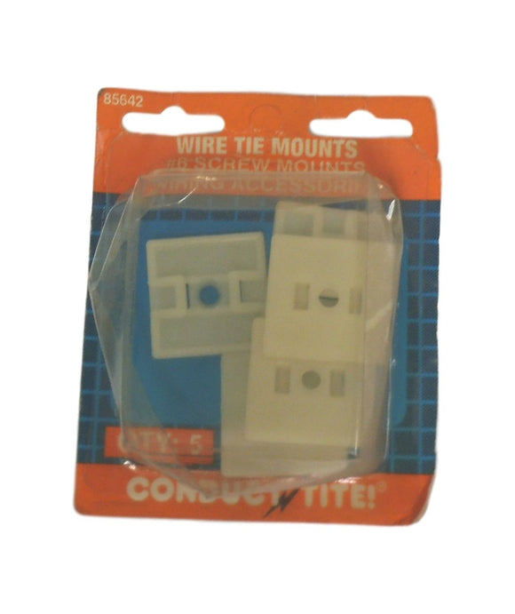 Motormite Conduct Tite! Five (5) 85642 Wire Tie Mounts Electrical Free Shipping