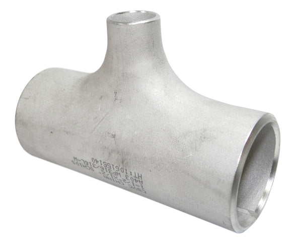 CSYC 106155140 1 1/2″ × 1 1/2″ × 1/2″ 316/L SS SCH10 Weld Fitting Reducing Tee