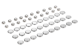 JobSmart BC50 Assorted Button Cell Batteries LR44, CR2016, CR2025, CR2032, 50-Pc