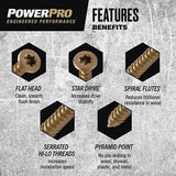 Hillman 116822 Power Pro One Flat Head Bronze Multi-Material Screws #6 x 1"
