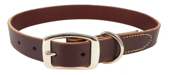 Retriever 02108 Q LAT22 Latigo-Colored Leather Town Dog Collar, 5/8 x 14 in.