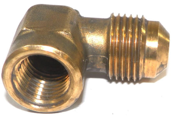Big A Service Line 3-150640 Brass Pipe, 90 deg Street Flare Elbow 3/8