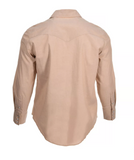 Wrangler MS728KH Men's Cowboy Cut Western Chambray Work Shirt, Khaki, 2XL