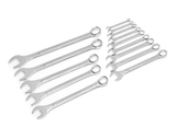 JobSmart JS202434 Alloy Chrome SAE Standard Head Combination Wrench Set, 14-pc.