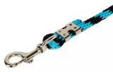 DuMOR 1224646 Polyester 10 ft. Durable Lead Rope with Bolt Snap - Blue/Black
