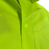 Blue Mountain Unisex Polyester Hi Vis Green Rainsuit Jacket and Bib Set, XL
