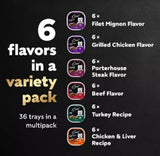 Cesar 10192140 Pate Wet Dog Food 6 Flavors Variety Pack 3.05 oz. - 36 Count