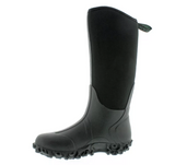 Itasca 684020 Men's Sloped Tall Waterproof Neoprene Rubber Boots, Black, Size 10