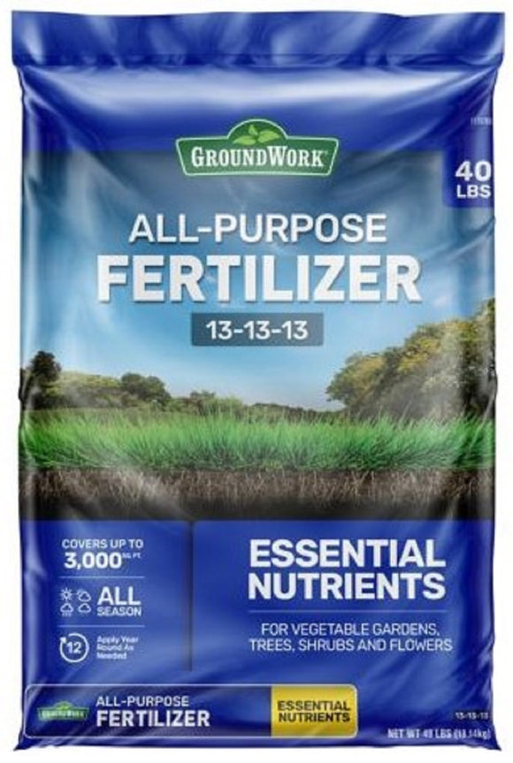 GroundWork 100525069 All-Purpose 13-13-13 Fertilizer 40lb Granular