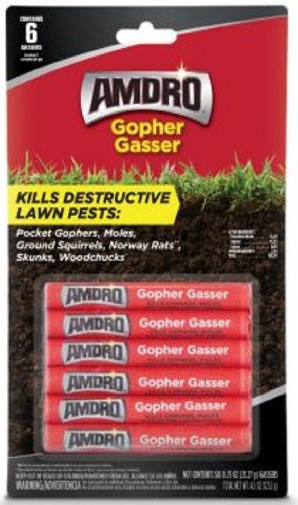 Amdro 100525532 Outdoor Gopher Gasser Outdoor Gopher Remover 6 Pack