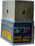 Bees N Things 100537614 Universal Carpenter Bee Trap Reusable Wood Outdoor