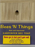 Bees N Things 100537614 Universal Carpenter Bee Trap Reusable Wood Outdoor