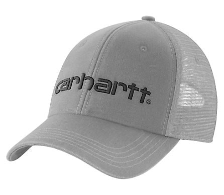 Carhartt 101195-E58 Men's Canvas Mesh-Back Logo Graphic Cap Asphalt/Black 1 Size