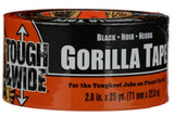 Gorilla Glue 105670 2.88 in. x 25 yd. Tough & Wide Gorilla Tape, Black
