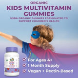 Organic Multivitamin Gummies for Kids - Berry & Cherry (60 Gummies)