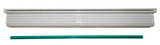 Jandy Zodiac 1102C 2' x 1" Sheer Descent Back Feed Waterfall Standard Clear Lip
