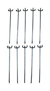 (10) Metal 8 in. 8" Pegboard Shelving Hooks Fits 1/4 to 1/8 in. Board 679813