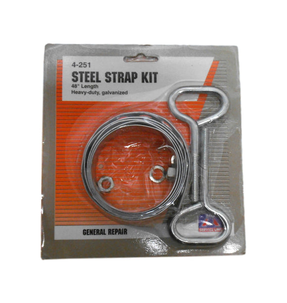 Big A 4-251 Heavy-duty Galvanized Steel Strap Kit 48