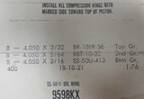 Sealed Power E-339K K0-9598 STD Kromex Ford Piston Ring Set Standard Vintage New - view 2