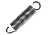 Century Spring C-279 5/8" x 6-1/2" x 0.080" Extension Spring, Steel Material