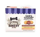 Three Dog Bakery Lick n Crunch Carob Vanilla Peanut Butter Dog Sandwich Cookies