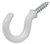 HILLMAN 122236 - Cup Hooks White Vinyl (7/8") 0.5LB 6 Pack 122236