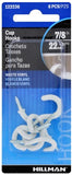 HILLMAN 122236 - Cup Hooks White Vinyl (7/8") 0.5LB 6 Pack 122236