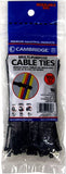 Cambridge CT4-18C0W-R 4" Lightweight Duty Zip Cable Ties 100 Pieces, UVB, 18 lb.