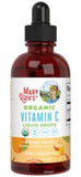 Organic Vitamin C Drops - Immune Support - Orange Vanilla (4 Fl Oz / 30 Serv)