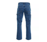 Blue Mountain FMB-1503 Men's Mid-Rise Denim Utility Jeans, Medium Wash, S30X32