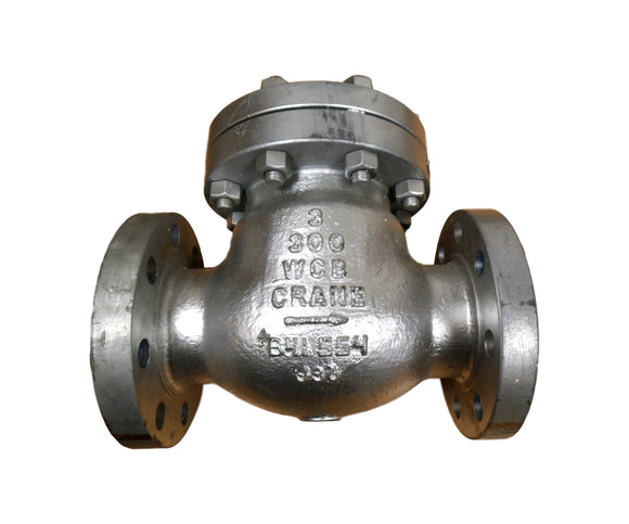 Crane 159XU Cast Steel Bolted Flanged Swing Check Valve Assy Class 300 3 in. NEW