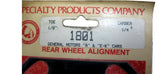 1801 Full Contact Rear Wheel Alignment Shim 1/8" GMs "A" and "E-K" Cars