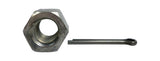12 x 1.75 (1) Lock Nut & Cotter Pin Set Tie Rod 12x1.75, 22mm # Z-4755
