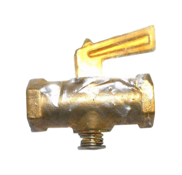 Big A 3-33244 Inverted Shutoff 1/4 NPTF Female Drain Cock Brass Valve
