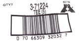 Big A Service Line 3-71224 Slip-Not Tee Fitting 1/8" x 1/8" x 1/4"