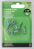 Hardware Essentials 851480 Cd-Gate Hook & Eye 1-1/2In Zinc, 851480